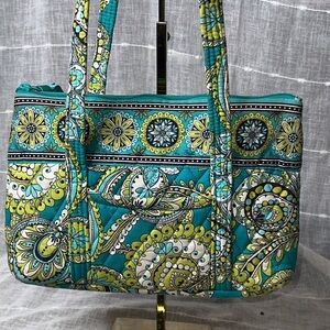 Vera Bradley Peacock Paisley Little Betsy Handbag Designer Bag Spring 2007 GUC